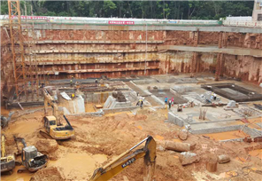 深圳天居景田公寓咬合桩基坑支护及桩基础工程